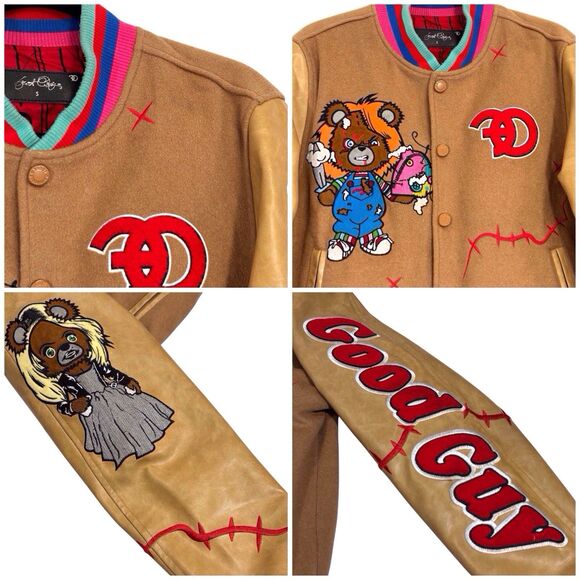 Frost Originals Love Kills Varsity Jacket Wool Blend Faux Leather Mens Small - Picture 7 of 9